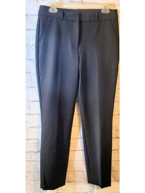 WHBM White House Black Market Elle Slim Trouser Comfort Stretch Black Size 6